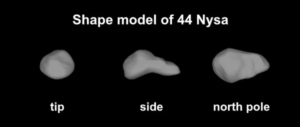 Astronomers Resolve 44 Nysa as a Three-Lobed Asteroid with a Small Moon