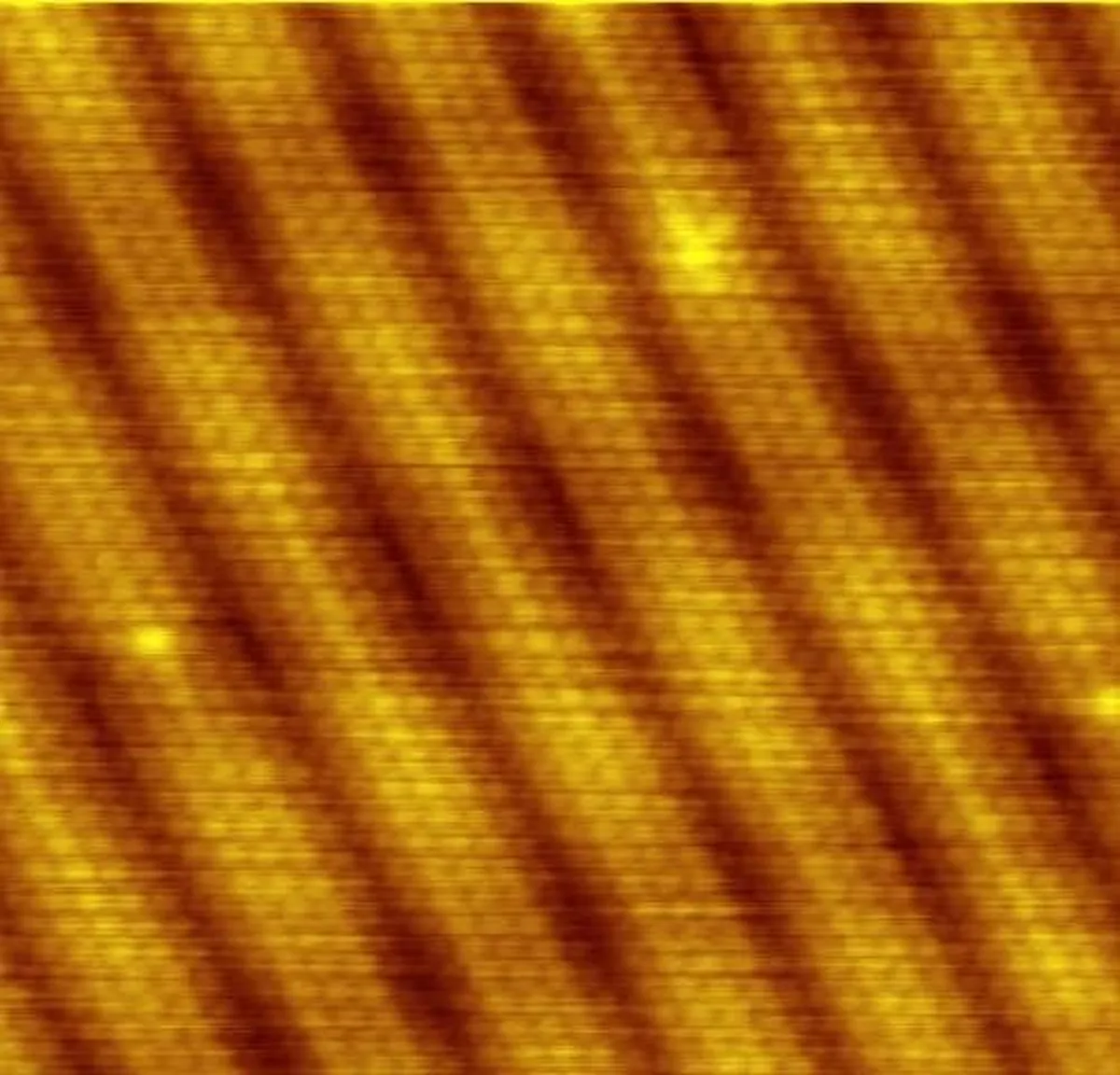 One-Atom-High Steps Turn Out to Be Rails for Superconducting Vortices